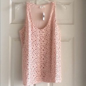 Crochet Lace Tank Top by GAP